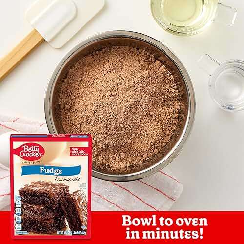 Betty Crocker Favorites Fudge Brownie Mix, 16.3 oz (Pack of 12) - Image 3