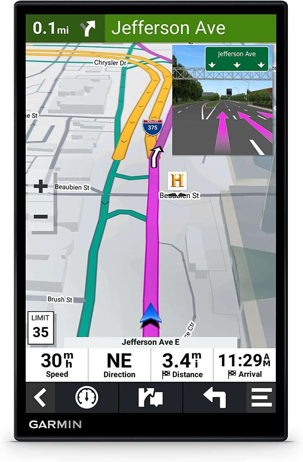 Garmin DriveSmart 86 8-inch Bright Crip Glass Screen Car GPS Navigator (010-02471-00) (Renewed) - Image 2