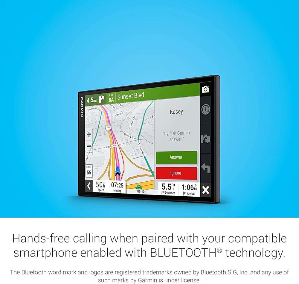 Garmin DriveSmart 86 8-inch Bright Crip Glass Screen Car GPS Navigator (010-02471-00) (Renewed) - Image 4