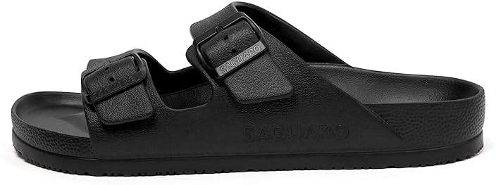 SAGUARO Men's Women's Comfort Double Buckle Sandals Lightweight Adjustable EVA Sandals with Rubble Sole - Image 2
