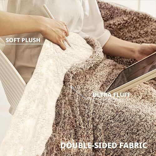 Templewet Heated Blanket Electric Throw 50" x 60" -Heated Throw Blanket with 5 Heating Levels & 3 Hours Auto Off,Machine Washable,ETL & FCC Certification,Over-Heat Protect(Racoon) - Image 4