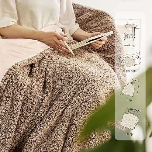 Templewet Heated Blanket Electric Throw 50" x 60" -Heated Throw Blanket with 5 Heating Levels & 3 Hours Auto Off,Machine Washable,ETL & FCC Certification,Over-Heat Protect(Racoon) - Image 7