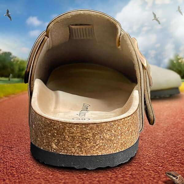 BULLIANT Clogs Slippers Sandals Nurse Work Shoes Men Women,Fleece-Lined Upper+Memory FOAD Cushioned Cork-Footbed - Image 3