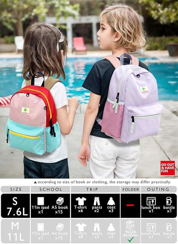 atgark Preschool Toddler Backpack For Boys Girls, School Mini & Travel, Small Kids Child Backpacks, Kindergarten Elementary bag, 11.6" H - Image 5