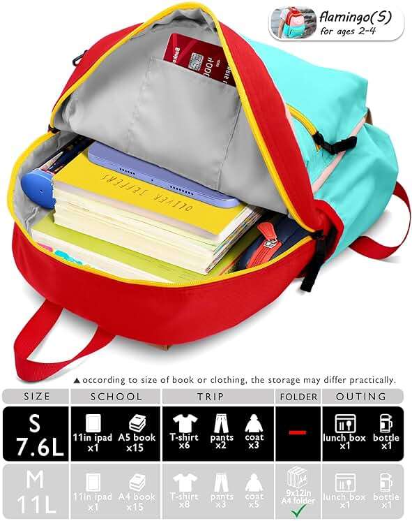atgark Preschool Toddler Backpack For Boys Girls, School Mini & Travel, Small Kids Child Backpacks, Kindergarten Elementary bag, 11.6" H - Image 9
