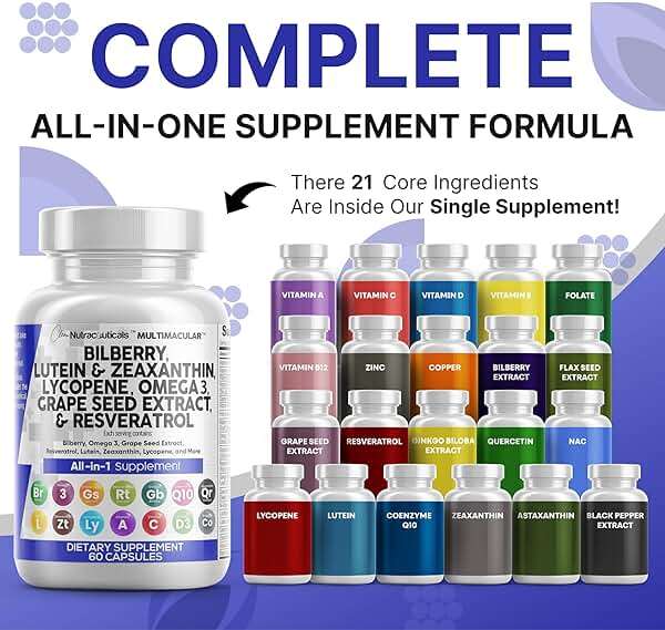 Clean Nutra Eye Vitamins with Bilberry Lutein and Zeaxanthin Supplements Lycopene 40mg Resveratrol Grape Seed Astaxanthin for Eyes - Eye Care Health Support Eye Vitamin and Mineral Supplement - Image 2