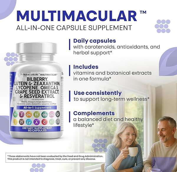 Clean Nutra Eye Vitamins with Bilberry Lutein and Zeaxanthin Supplements Lycopene 40mg Resveratrol Grape Seed Astaxanthin for Eyes - Eye Care Health Support Eye Vitamin and Mineral Supplement - Image 6