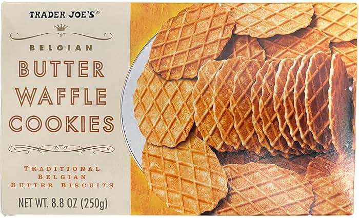 Trader Joe's Belgian Butter Waffle Cookies Traditional Belgian Butter Biscuits, 8.8 oz (Pack of 2) - Image 3