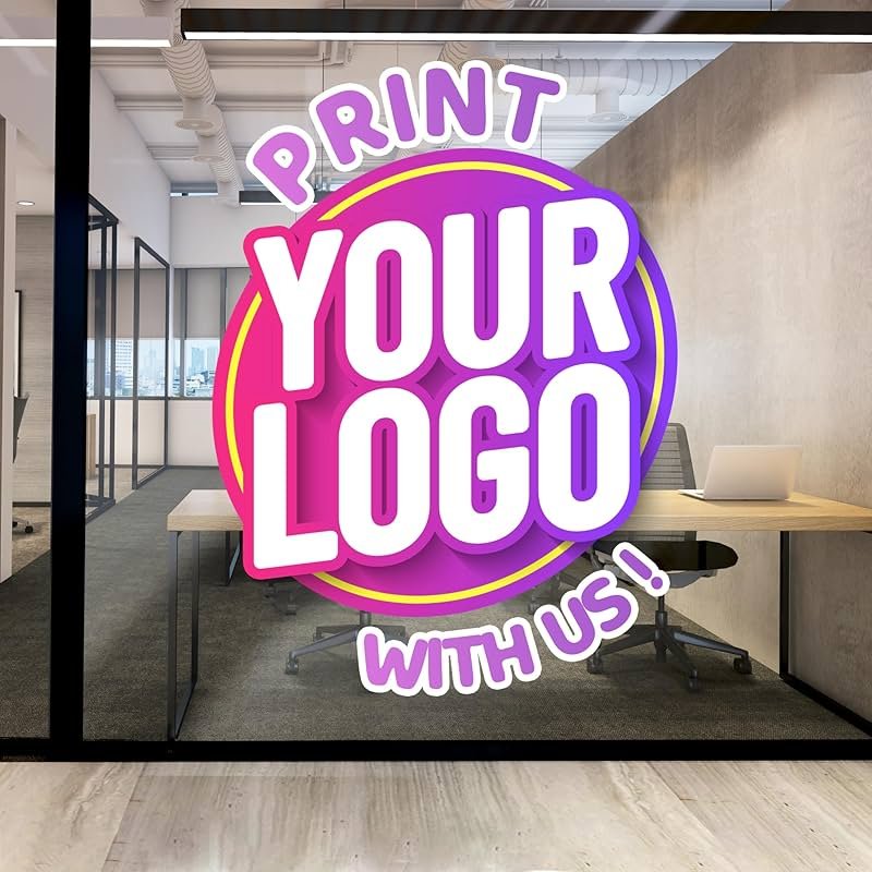EGD Custom Business Logo Wall Decals & Windows for Your Office | Business Decal Customize Logo for a Professional & Corporate Image, Waterproof Vinyl - Product Image