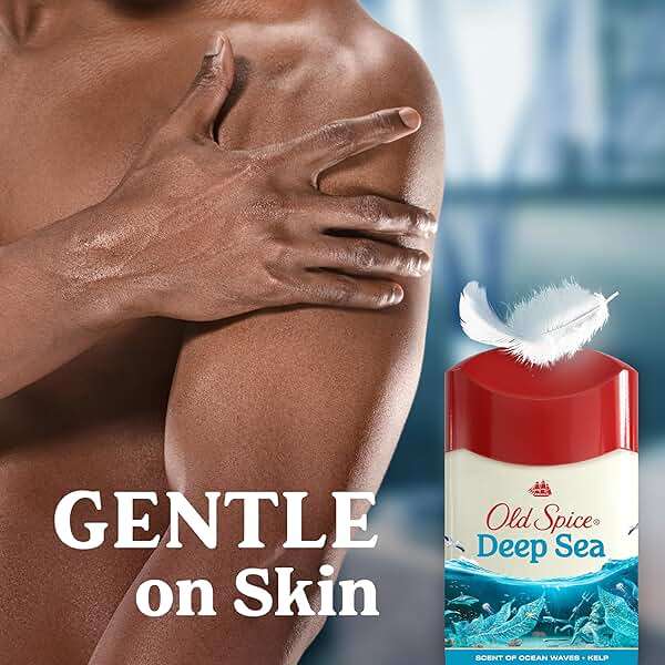 Old Spice Dry Feel Antiperspirant Deodorant for Men, 24/7 Freshness, 24/7 Sweat & Odor Protection, Gentle on Skin with Skin Conditioners, Deep Sea with Ocean Waves + Kelp Scent, 2.6 oz (Pack of 2) - Image 5