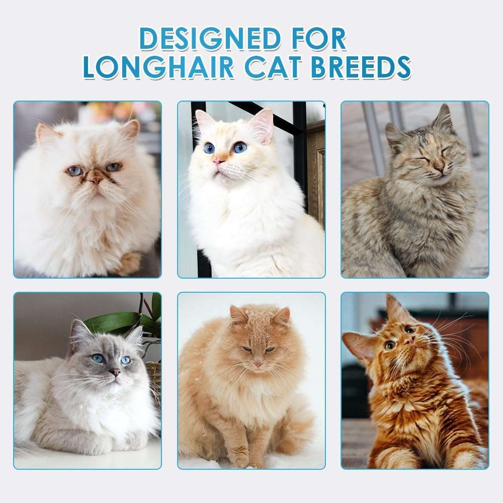 Mooncat Waterless Cat Shampoo and Brush Kit - No Rinse Foam Bath for Long Hair Cats - Grooming for Sensitive Skin, Detangling, Paraben-Free, pH Balanced - Licking Safe (5 oz) - Image 9