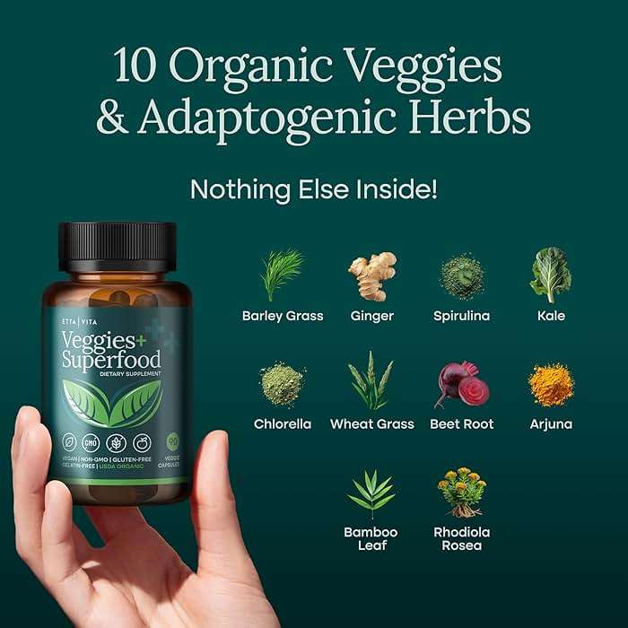 100% Organic Fruits and Veggies Supplement (USDA Organic - Made in USA) 180 Potent Fruits and Vegetable Capsules for Energy Boost & Daily Fruit and Vegetable Vitamins - Vegan, Non-GMO, Gluten-Free - Image 5