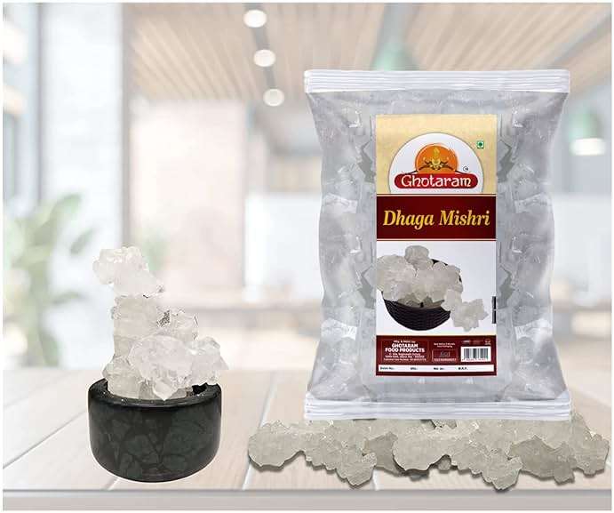 Ghotaram Mishri Dhaga, Sugar Thread (Dhaga Mishri) Candy Thread, Dhaga Mishri, Pure Thread Crystal, Rock Sugar, Organic Dhaga Mishri, Mishri Crystal Natural And Fresh-240g - Image 4