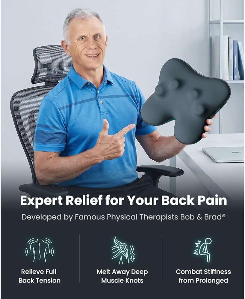 BOB AND BRAD Back Massager with Heat FSA Eligible/HSA Eligible, EZBack Corded Back Massager for Pain Relief Deep Tissue, Shiatsu Back and Neck Massage Pillow, Soothing Full-Body Relief for Women Men - Image 6