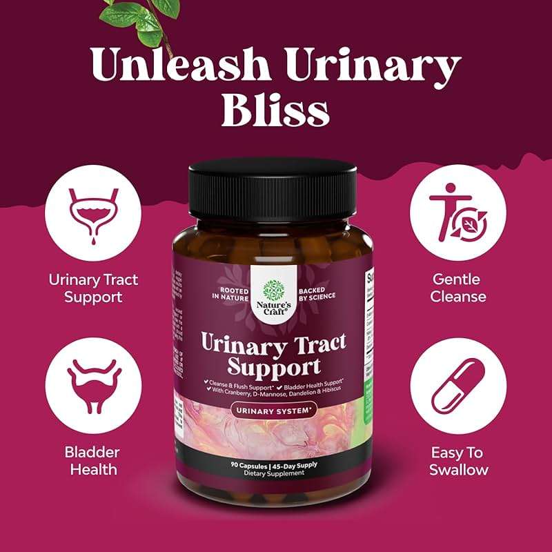 D Mannose Capsules for Urinary Tract Health - High Potency D-Mannose with Cranberry Juice Powder & Dandelion for Urinary Tract Health for Women Fast Acting Super Concentrated Cranberry - 90 Count - Image 3
