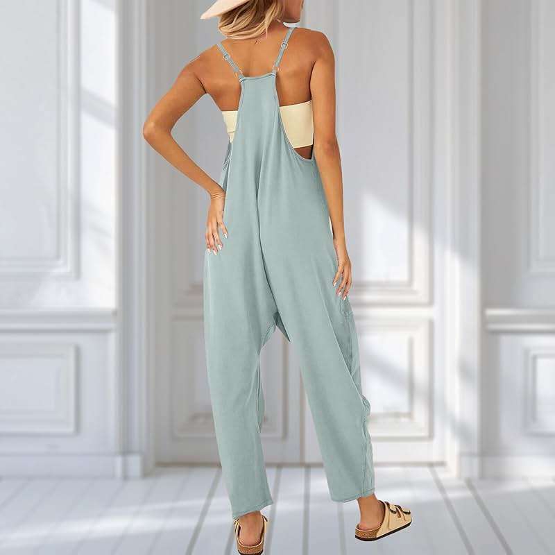 UNIANKIYA One Piece Jumpsuits for Women Casual Overalls Summer Rompers Trendy Jumpers Beach Vacation Outfits Travel Clothes - Image 5