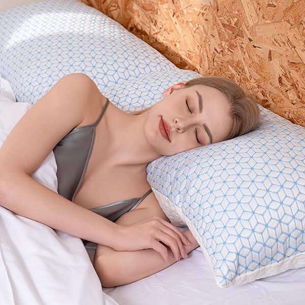 Love Attitude Shredded Memory Foam Pillows King Size Set of 2, Cooling Pillow Firm and Soft Adjustable for Side Back Stomach Sleepers - Image 6