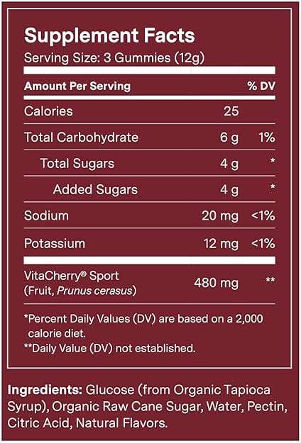 For Wellness Recovery Gummies Restore | Tart Cherry Energy Supplements with Electrolytes for Muscle Soreness, Post-Workout Performance & Recovery | Vegan, Non-GMO, 30 Count - Image 2