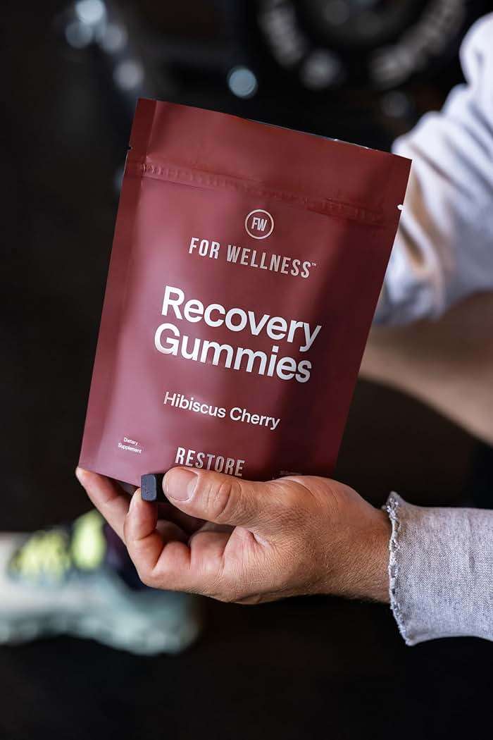 For Wellness Recovery Gummies Restore | Tart Cherry Energy Supplements with Electrolytes for Muscle Soreness, Post-Workout Performance & Recovery | Vegan, Non-GMO, 30 Count - Image 8