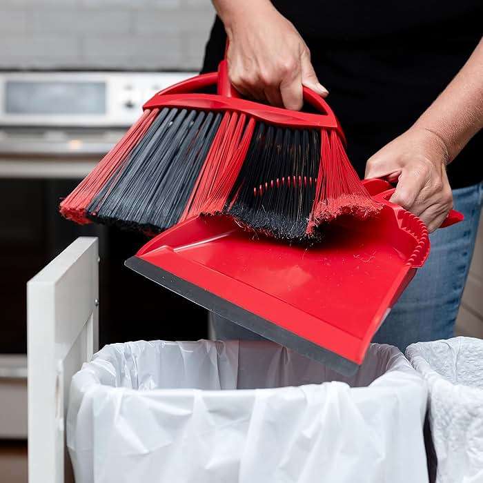O-Cedar One Sweep Broom & Step-On Dustpan Set | Patented Wave Bristles Remove Over 99% of Dirt in One Pass | Lightweight & Quiet for Pet-Friendly Cleaning - Image 14