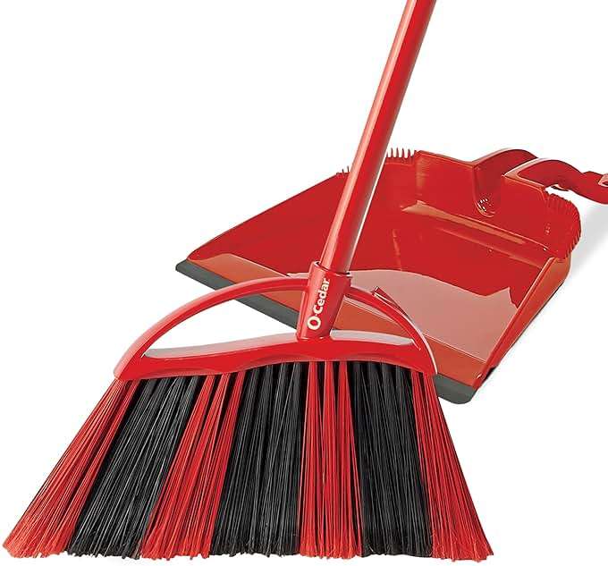 O-Cedar One Sweep Broom & Step-On Dustpan Set | Patented Wave Bristles Remove Over 99% of Dirt in One Pass | Lightweight & Quiet for Pet-Friendly Cleaning - Image 21