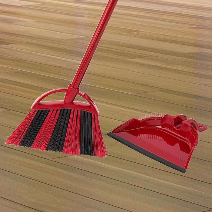 O-Cedar One Sweep Broom & Step-On Dustpan Set | Patented Wave Bristles Remove Over 99% of Dirt in One Pass | Lightweight & Quiet for Pet-Friendly Cleaning - Image 6
