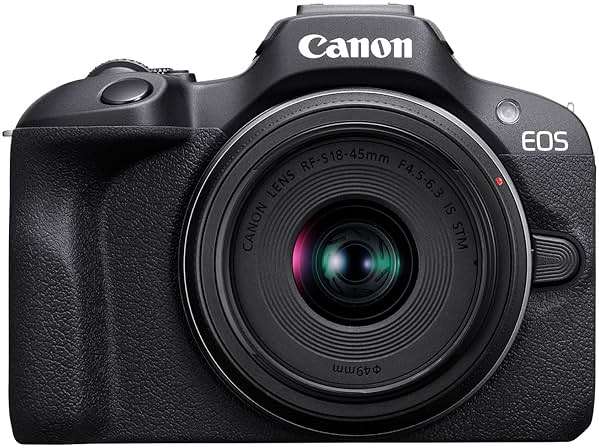 Canon EOS R100 Mirrorless Camera RF-S18-45mm F4.5-6.3 is STM Lens Kit, 24.1 Megapixel CMOS (APS-C) Sensor, 4K Video, Wi-Fi & Bluetooth, Beginner Photographers and Creators, Digital Camera, Black - Image 2