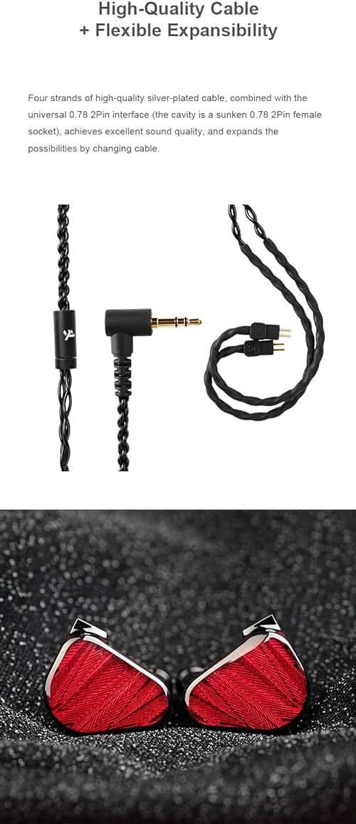Fanmusic TRUTHEAR x Crinacle Zero:RED Dual Dynamic Drivers in Ear Headphone with 0.78 2Pin Cable - Image 8