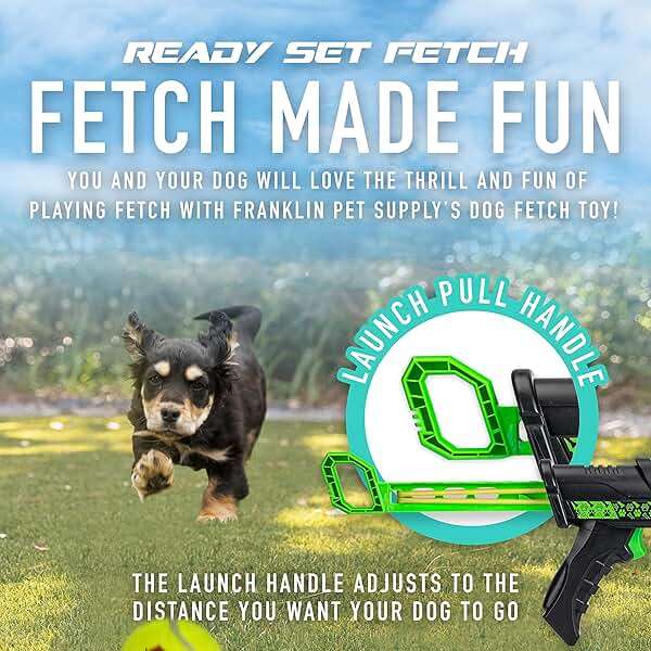 Franklin Pet Supply Co. Mini Tennis Ball Launcher for Dogs - Dog Mini Tennis Ball Thrower Cannon for Fetch + Active Play - Perfect Toy for Small Breeds - Image 2