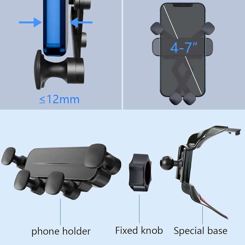 LUNQIN Car Phone Holder Mount for 2020-2025 Mercedes Benz GLB 250 Class EQB Auto Accessories Interior Decoration Mobile Cell Smartphone Bracket - Image 6