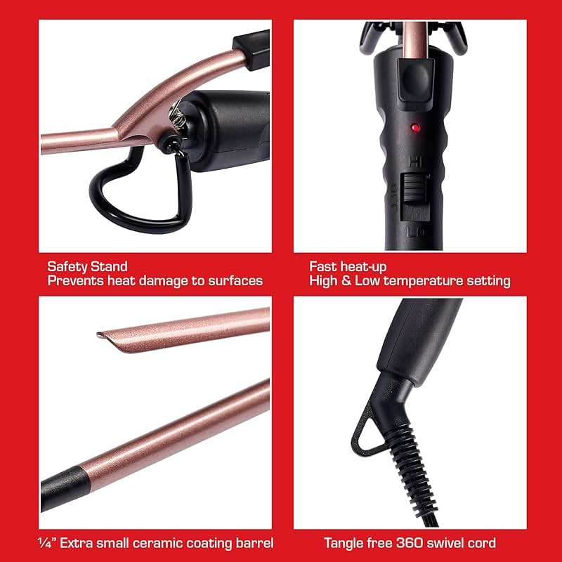Kiss Red Curling Iron Pencil 1.25Inch - Image 3