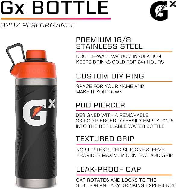 Gatorade Gx Stainless Steel Bottle, 32oz - Image 2