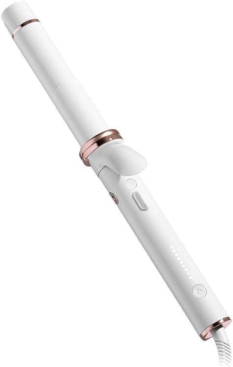 T3 CurlWrap Automatic Rotating Curling Iron with Longer Barrel, 2 Timer Settings, 9 Heat Settings, Auto-Rotating Ceramic Barrel and Ion Generator for Fast, Easy Curls and Waves on All Hair Types - Image 1
