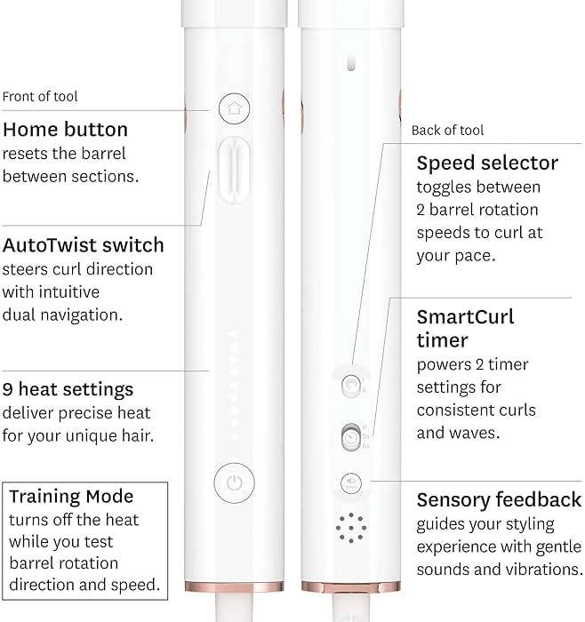 T3 CurlWrap Automatic Rotating Curling Iron with Longer Barrel, 2 Timer Settings, 9 Heat Settings, Auto-Rotating Ceramic Barrel and Ion Generator for Fast, Easy Curls and Waves on All Hair Types - Image 7