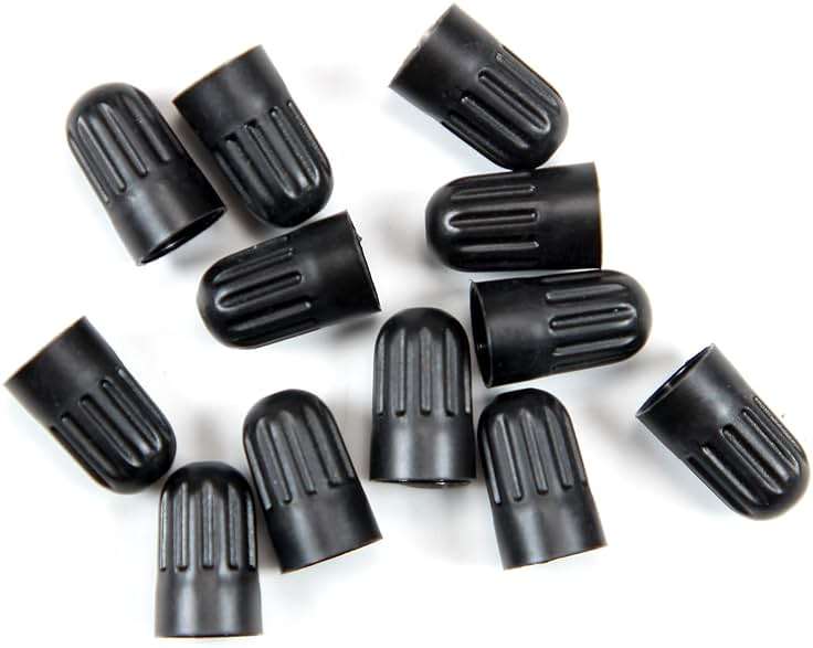 Dsycar 30 Pack TPMS Tire Valve Stem Caps, Black Plastic Long Stem Caps for TR20008 TPMS Valve Caps with Rubber Gasket - Image 1