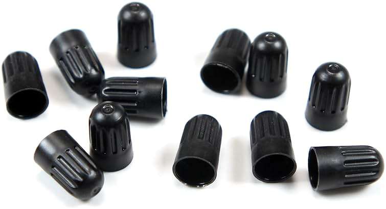 Dsycar 30 Pack TPMS Tire Valve Stem Caps, Black Plastic Long Stem Caps for TR20008 TPMS Valve Caps with Rubber Gasket - Image 2