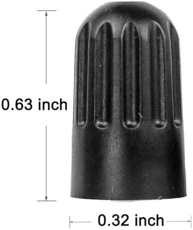 Dsycar 30 Pack TPMS Tire Valve Stem Caps, Black Plastic Long Stem Caps for TR20008 TPMS Valve Caps with Rubber Gasket - Image 4