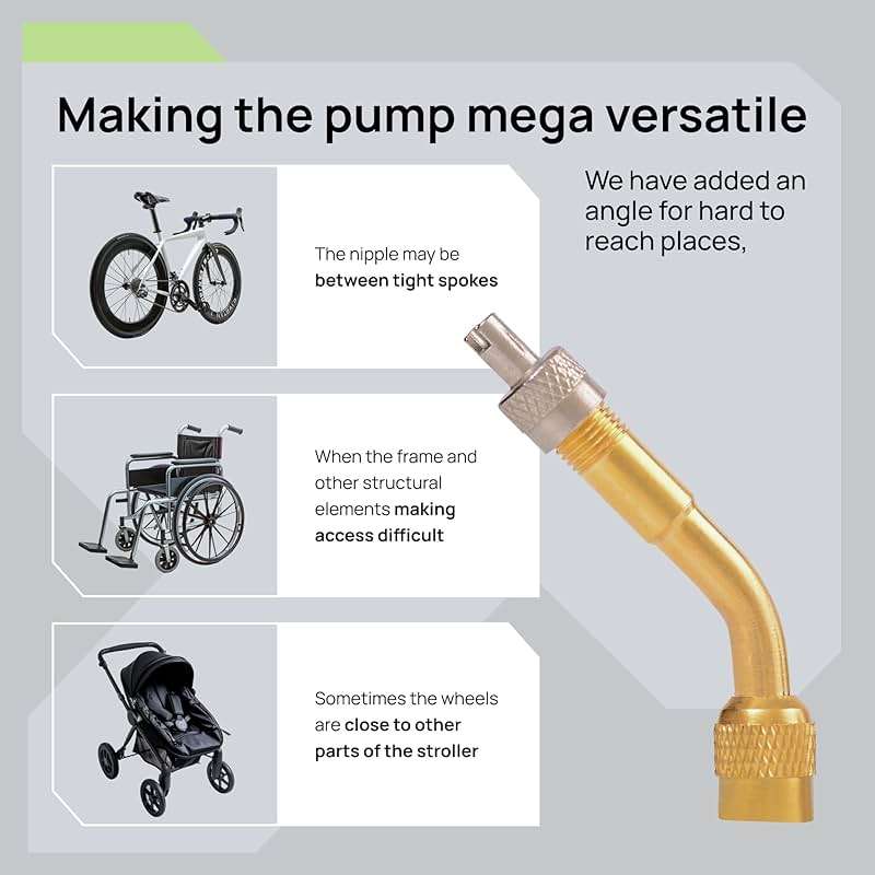 Bike Pump Floor, Advanced Bike Tire Inflator, Bicycle Hand Air Pump with Dual Presta and Schrader Valves, Handheld Pump, Suitable for Road and Mountain Bikes, Baby Stroller, Balls - Image 5