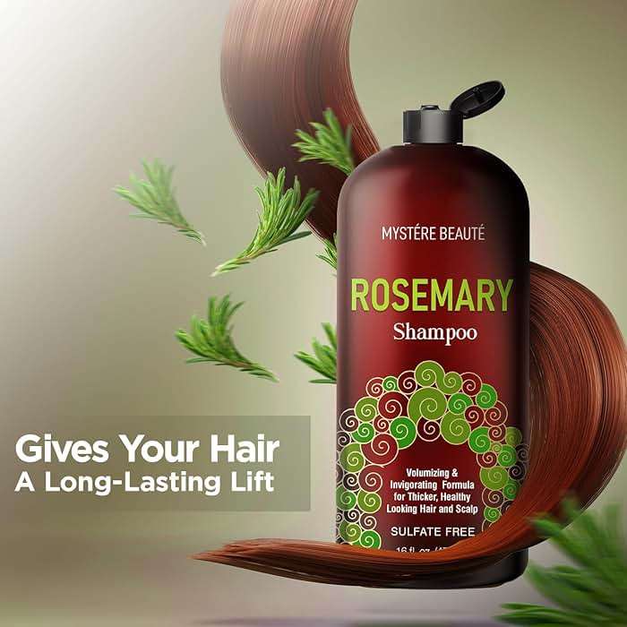 Rosemary Shampoo - Rosemary Shampoo for Hair Growth Organic - Promotes Hair Growth & Scalp Health - Volumizing Formula for Thicker Healthier Hair - Sulfate & Paraben Free, for Men Women - 16 fl oz - Image 4