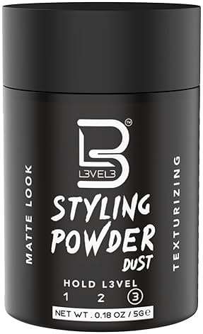 L3 Level 3 Travel Styling Powder - Natural Look Mens Powder - Easy to Apply with No Oil or Greasy Residue - Image 1