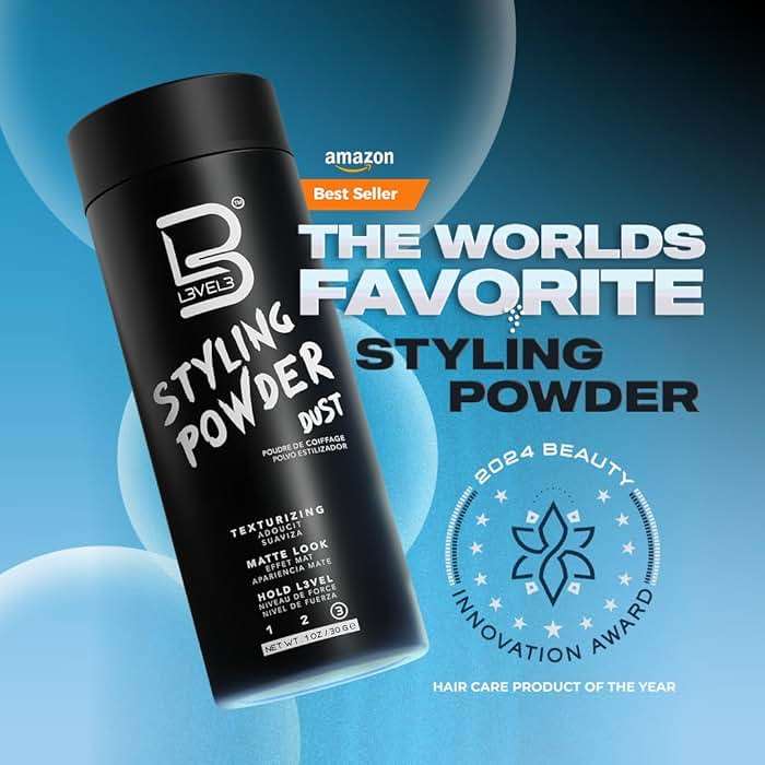 L3 Level 3 Travel Styling Powder - Natural Look Mens Powder - Easy to Apply with No Oil or Greasy Residue - Image 4