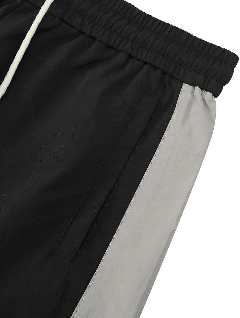 Aelfric Eden Striped Track Pants Men Parachute Pants Women Baggy Sweatpants Y2k Wide Leg Cargo Pants with Drawstring - Image 7