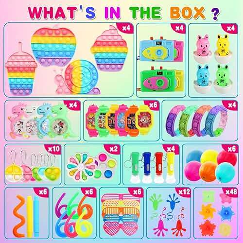 600 Pack Party Favors for Kids 8-12, Fidget Toys Set Sensory Toys Anxiety for Kids and Adults Autism Birthday Gift Classroom Prizes Treasure Box Goodie Bag Stuffers Halloween Christmas Stocking - Image 5