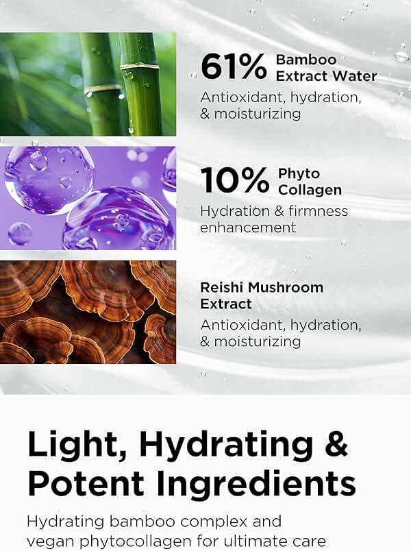 bewants Instant Eye Bag Remover for Puffiness, Serum Roller for Dark Circles and Puffiness, Under Eye Treatment with Bamboo Water, Vegan Collagen (1 Pack) - Image 3