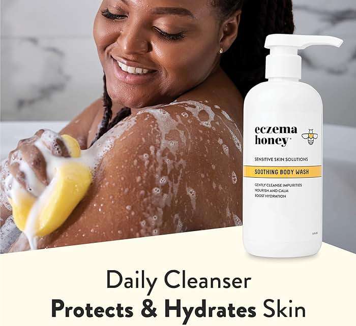 ECZEMA HONEY Soothing Body Wash - Daily Shower Gel & Eczema Treatment - Sensitive Skin Body Wash for Adults, Kids, & Babies - Body Cleanser for Eczema Relief (13 Oz) - Image 6