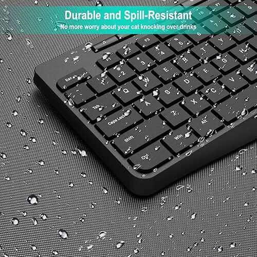 Wireless Keyboard and Mouse Combo,EarlyLit 2.4G Full-Sized Ergonomic,Cordless USB Mouse and Keyboard,12 Shortcut Keys and Quiet Click for Computer/Laptop/Windows/Mac - Image 7