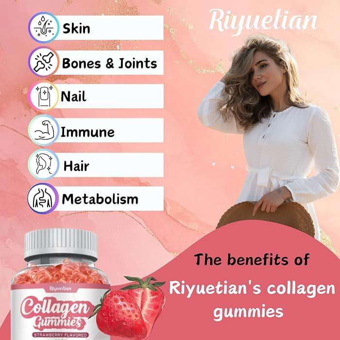 Riyuetian 2 Pack Collagen - Hydrolyzed Collagen Peptides with Biotin, Collagen for Supports Healthy Skin, Strong Nails & Thick Hair - Non-GMO & Gluten Free Complex Supplement - 120 Vegan - Image 3