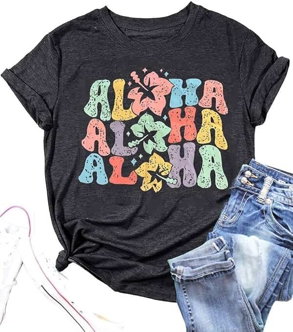 Hawaiian Shirt Women Family Vacation Tee Girls Hawaii Trip Summer Vacation T-Shirt - Product Image