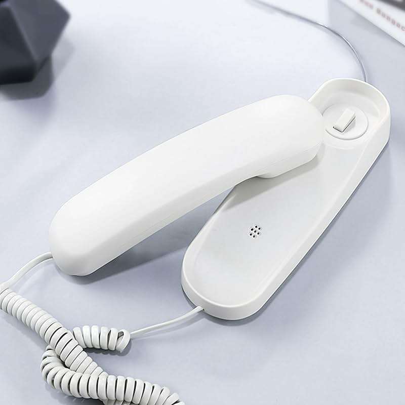 Corded Phone for Home, Durable landline Phone with Large Buttons for Seniors, Versatile Mini Phone for The Home, Office, and More(White) - Image 3