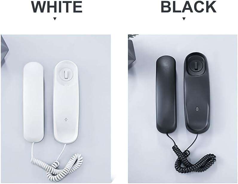 Corded Phone for Home, Durable landline Phone with Large Buttons for Seniors, Versatile Mini Phone for The Home, Office, and More(White) - Image 8